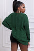 Love Letters Cable Knit Lace Up Sweater